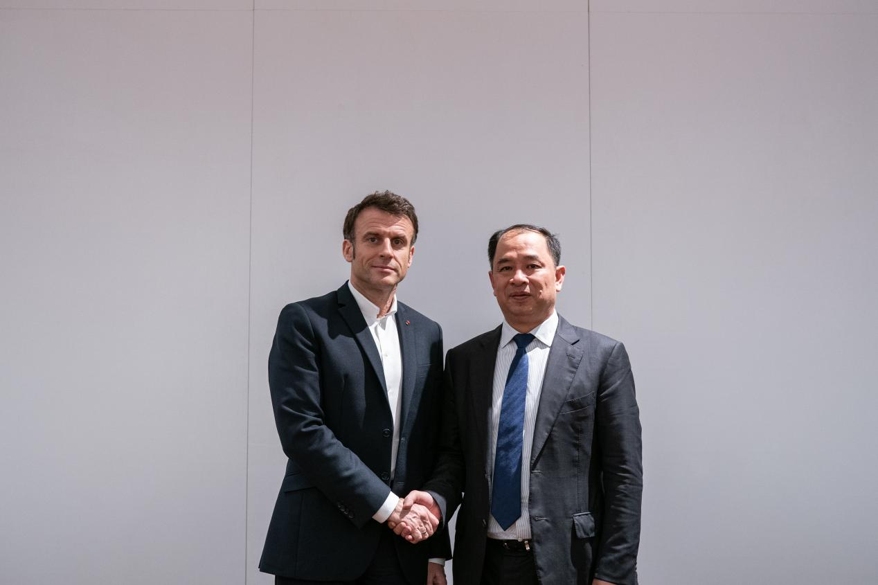 “感謝你們投資法國！”法國總統(tǒng)馬克龍會見公司唐杰雄董事長